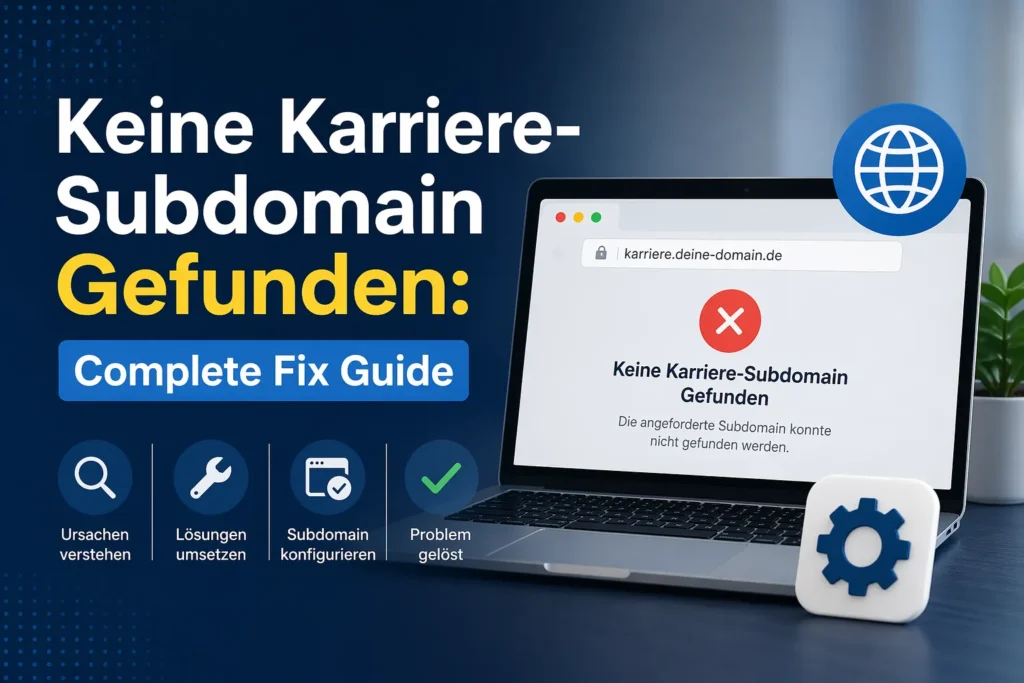 Understanding the Issue: Why ‘Keine Karriere-Subdomain Gefunden’ is Prolific in Job Searches